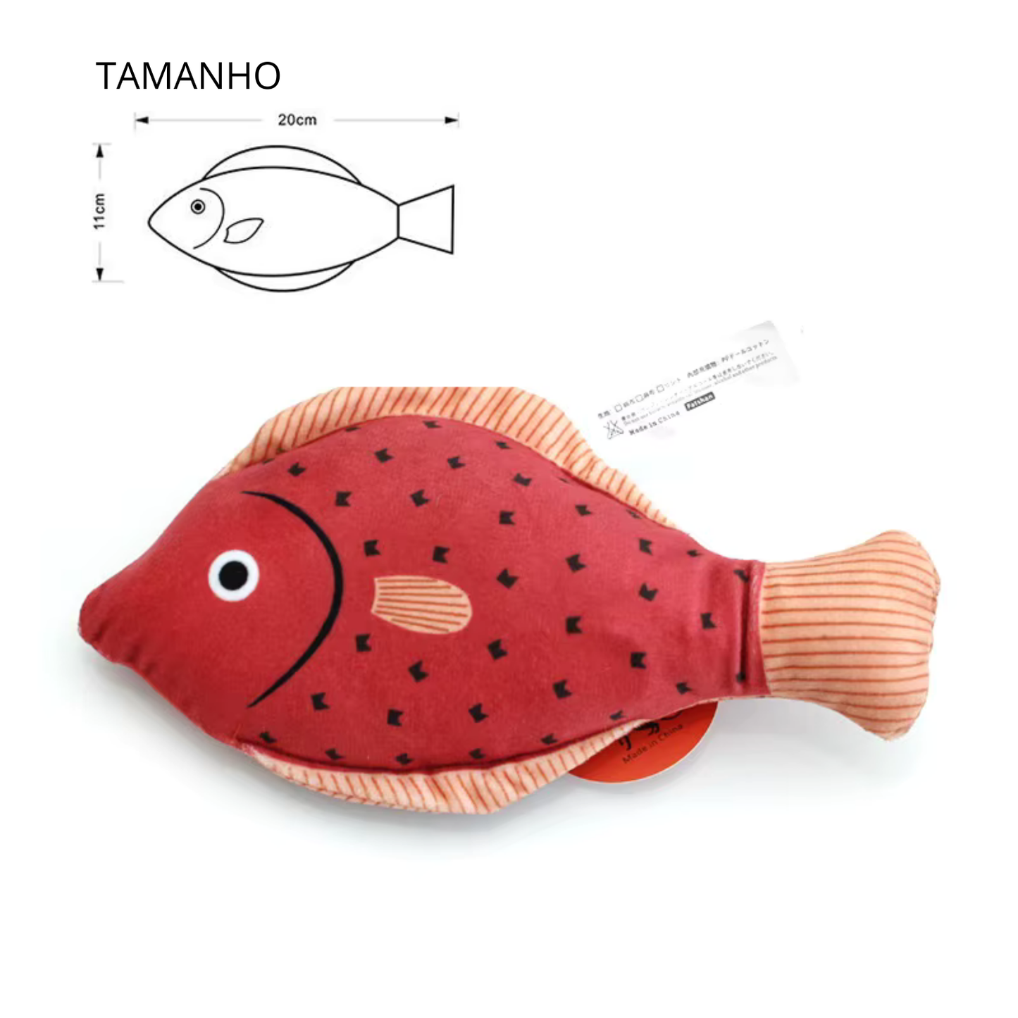 Peixinho de Pelúcia com Catnip