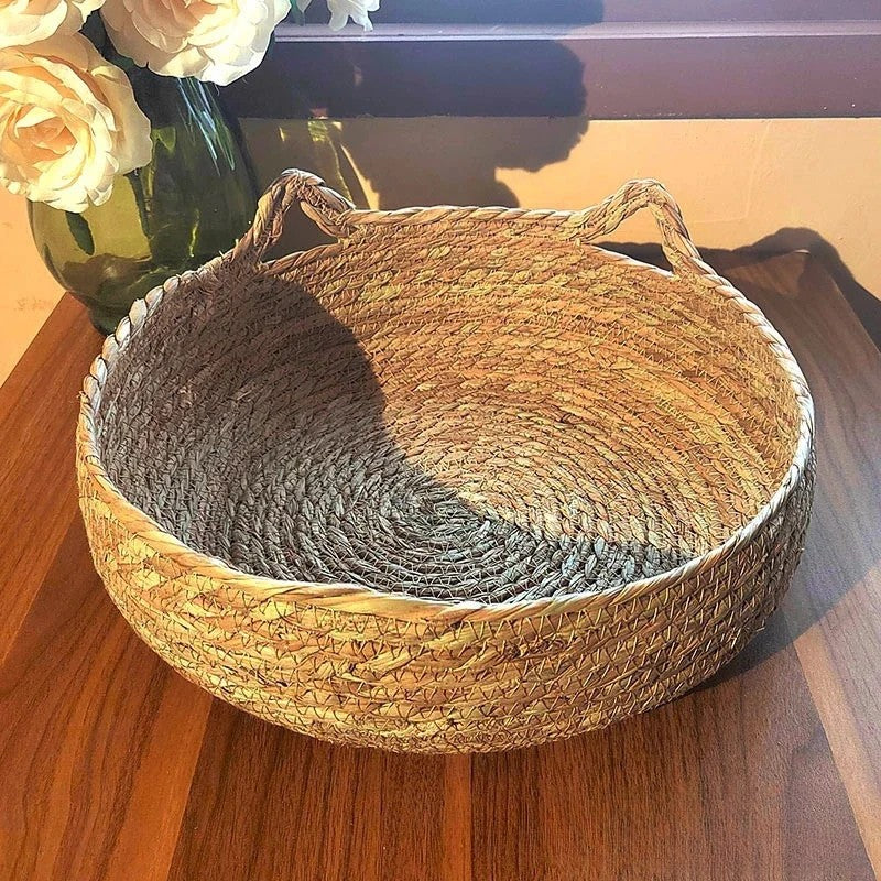 Cama de Rattan Trançado