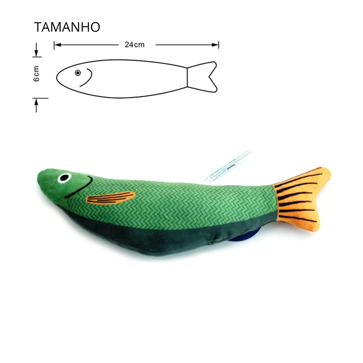 Peixinho de Pelúcia com Catnip