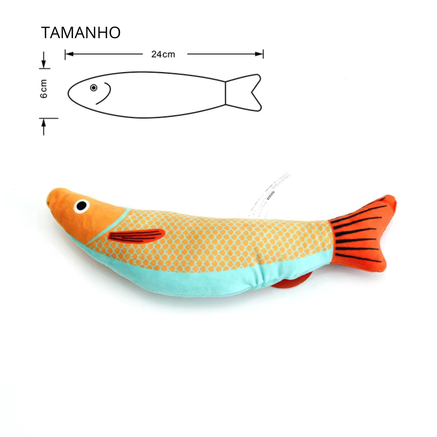 Peixinho de Pelúcia com Catnip