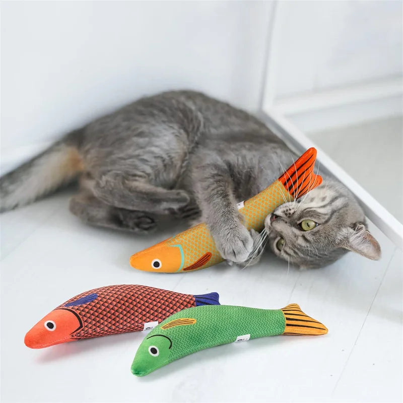 Peixinho de Pelúcia com Catnip