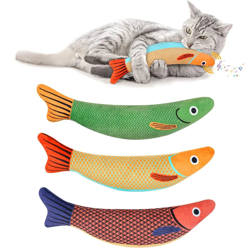 Peixinho de Pelúcia com Catnip