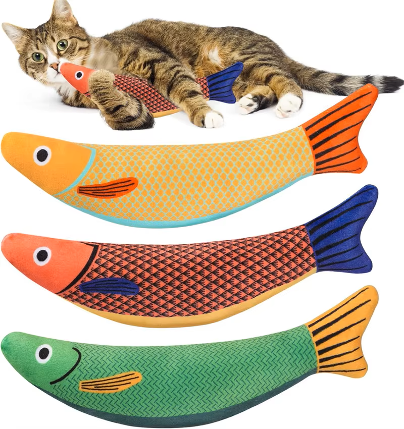Peixinho de Pelúcia com Catnip