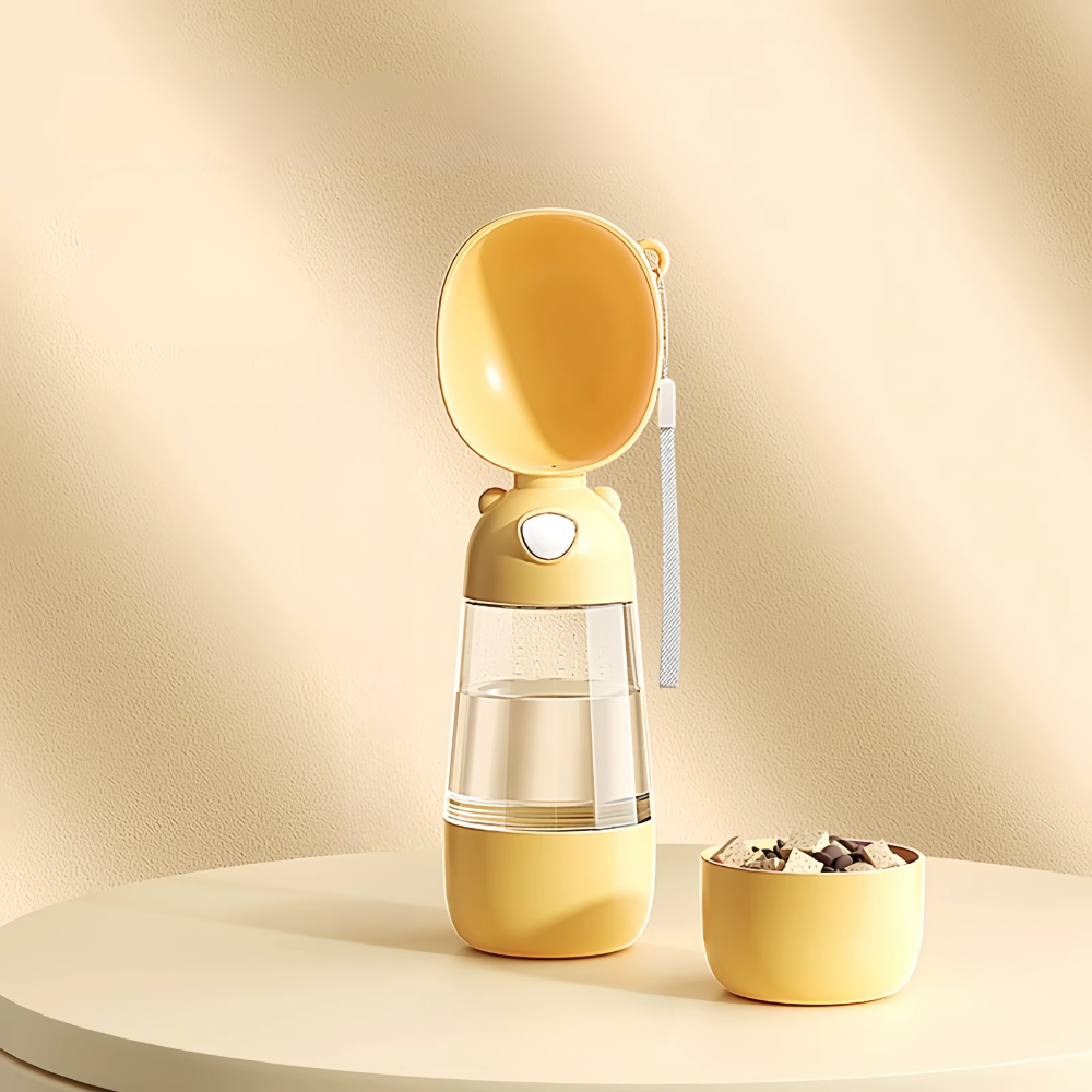 Garrafa 2 em 1 - Água + Ração Portátil