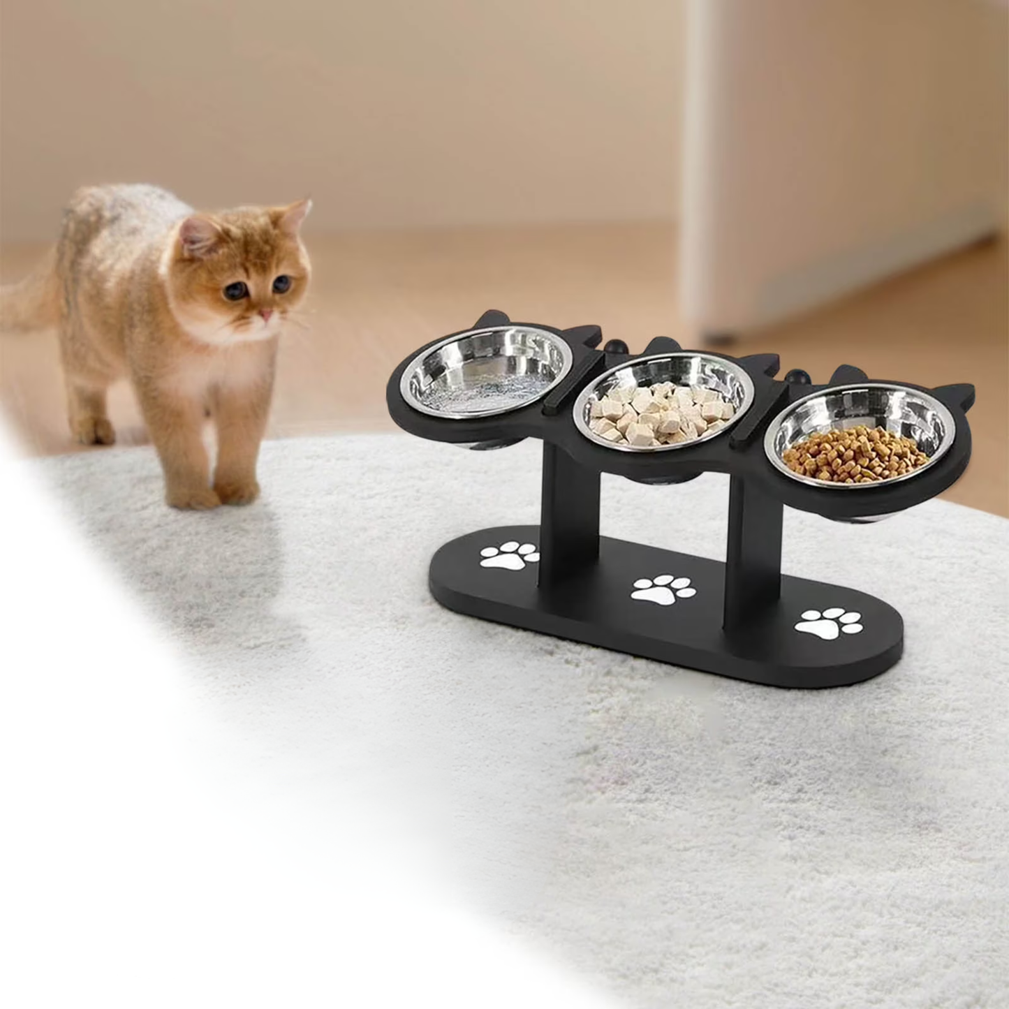 Comedouro Triplo Elevado