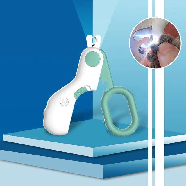 Cortador de Unhas Profissional para Gatos com LED